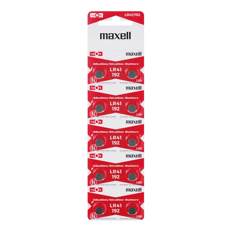 Maxell LR41 Alcaline - Blister da 10 | Delmax