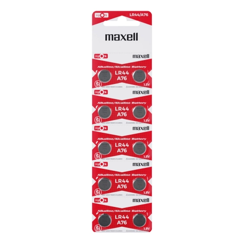 Maxell LR44 Alcaline - Blister da 10 | Delmax