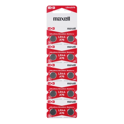 Maxell LR44 Alcaline - Blister da 10 | Delmax