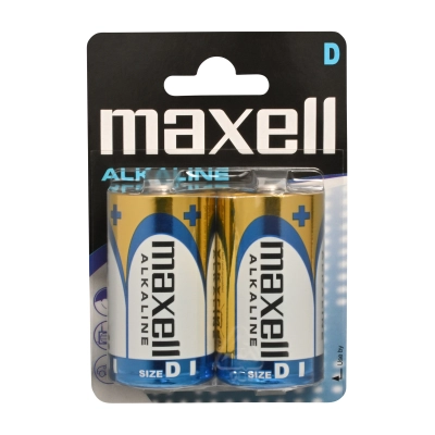 Maxell LR20 D Torcia Alcaline - Blister da 2 | Delmax