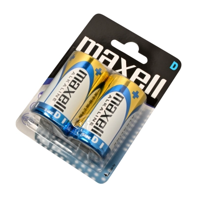 Maxell LR20 D Torcia Alcaline - Blister da 2 | Delmax