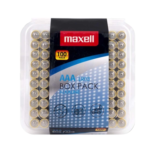 Maxell LR03 AAA Ministilo Alcaline - Scatola da 100 | Delmax