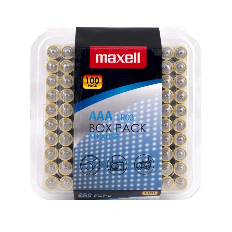 Maxell LR03 AAA Ministilo Alcaline - Scatola da 100 | Delmax