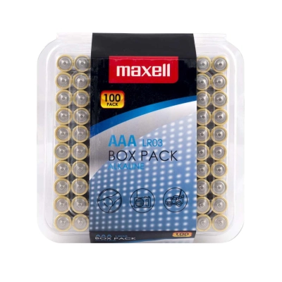 Maxell LR03 AAA Ministilo Alcaline - Scatola da 100 | Delmax