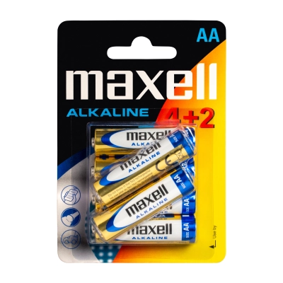 Maxell LR6 AA Stilo Alcaline - Blister da 6 | Delmax