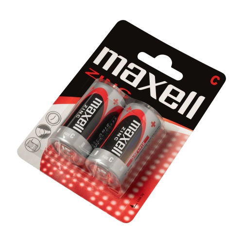 Maxell R14 C Mezza Torcia Zinco-Manganese - Blister da 2 | Delmax 2