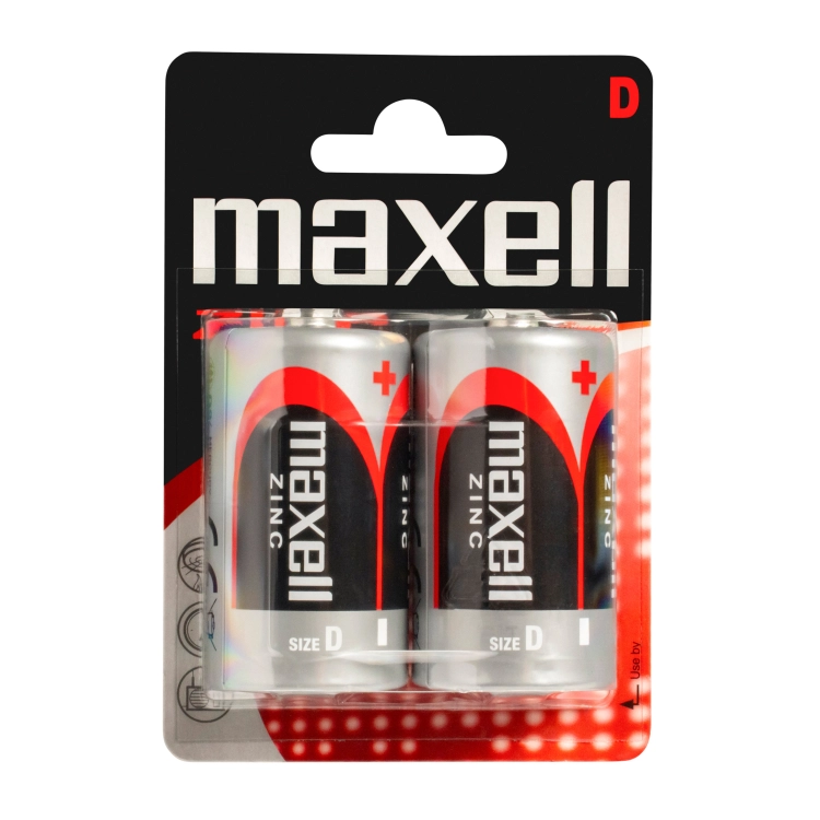 Maxell R20 D Torcia Zinco-Manganese - Blister da 2 | Delmax