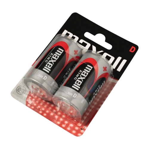 Maxell R20 D Torcia Zinco-Manganese - Blister da 2 | Delmax 2