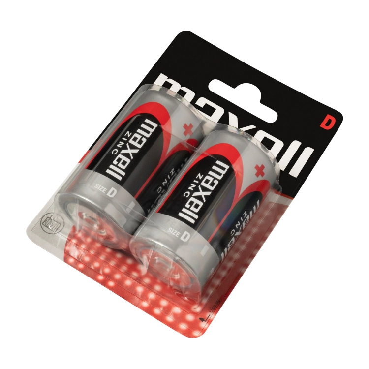 Maxell R20 D Torcia Zinco-Manganese - Blister da 2 | Delmax