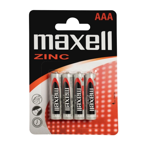 Maxell R03 AAA Ministilo Zinco-Manganese - Blister da 4 | Delmax