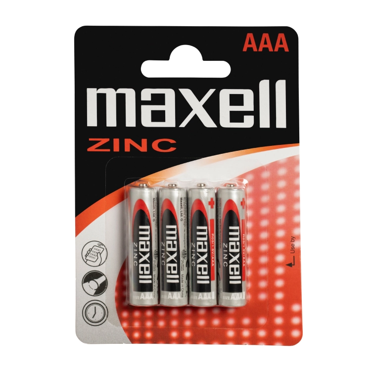 Maxell R03 AAA Ministilo Zinco-Manganese - Blister da 4 | Delmax