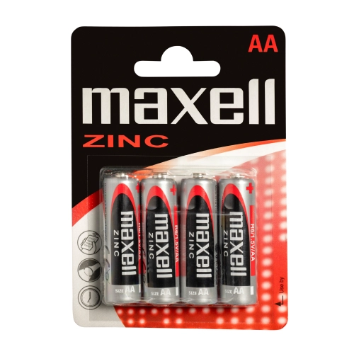 Maxell R6 AA Stilo Zinco-Manganese - Blister da 4 | Delmax