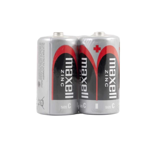 Maxell R14 C Mezza Torcia Zinco-Manganese - Shrink da 2 | Delmax