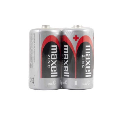 Maxell R14 C Mezza Torcia Zinco-Manganese - Shrink da 2 | Delmax