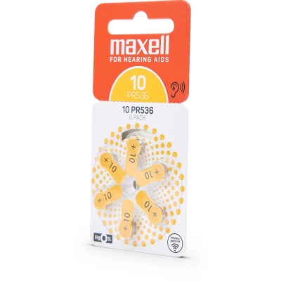 Maxell 10 PR70 / PR536 Zinco-Aria - Blister da 6 | Delmax