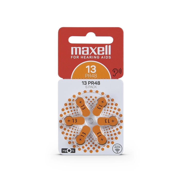 Maxell 13 PR48 Zinco-Aria - Blister da 6 | Delmax