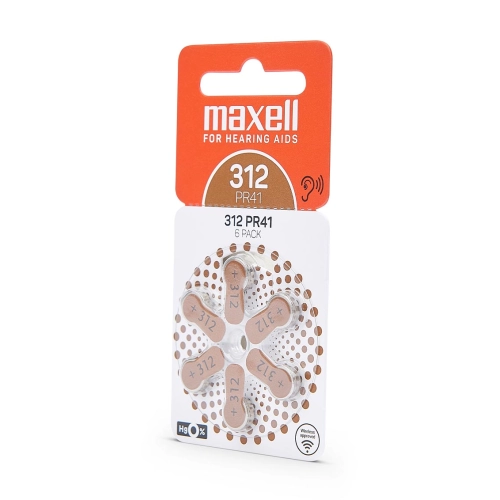 Maxell 312 PR41 Zinco-Aria - Blister da 6 | Delmax 2