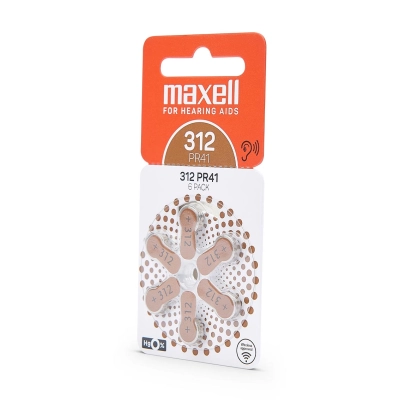 Maxell 312 PR41 Zinco-Aria - Blister da 6 | Delmax