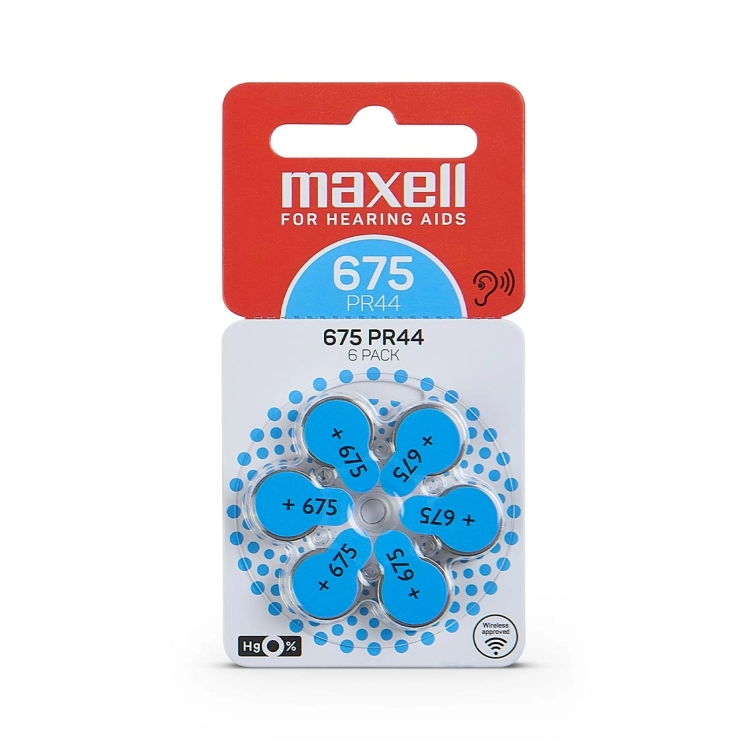 Maxell 675 PR44 Zinco-Aria - Blister da 6 | Delmax