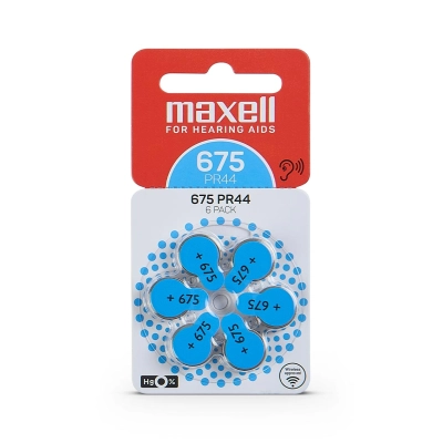 Maxell 675 PR44 Zinco-Aria - Blister da 6 | Delmax