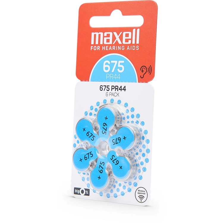 Maxell 675 PR44 Zinco-Aria - Blister da 6 | Delmax