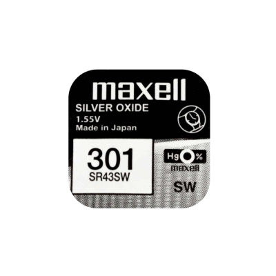 Batterie Maxell 301 SR43SW - Scatola da 10 | Delmax