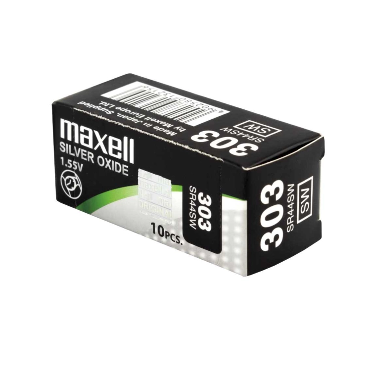 Batterie Maxell 303 SR44SW - Scatola da 10 | Delmax