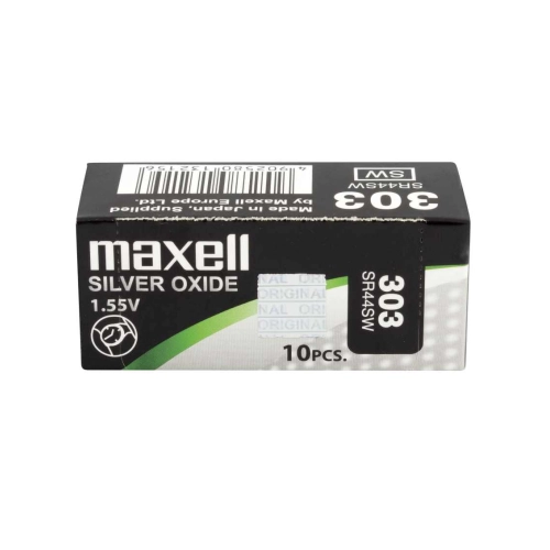 Batterie Maxell 303 SR44SW - Scatola da 10 | Delmax 2