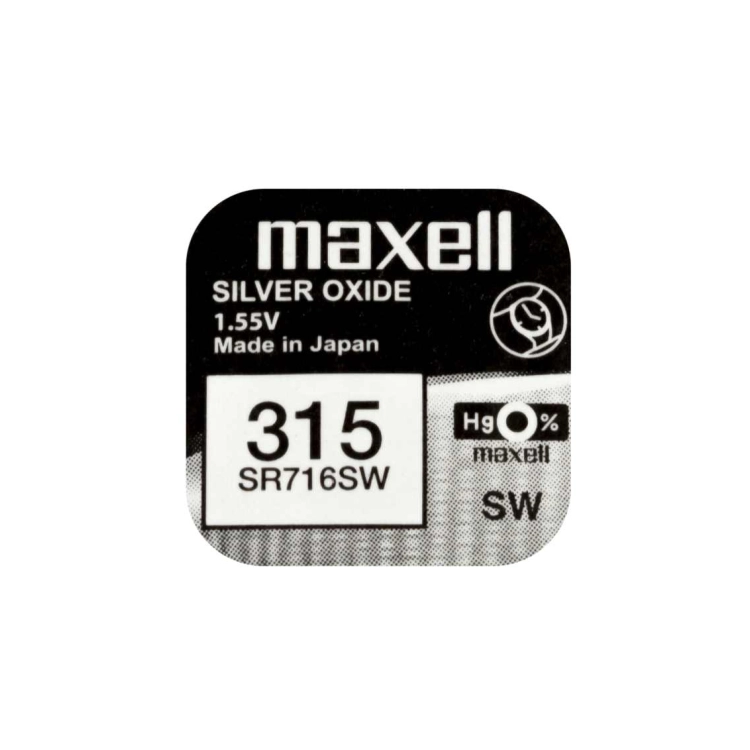 Batteria Maxell 315 SR716SW Ossido d’Argento Delmax