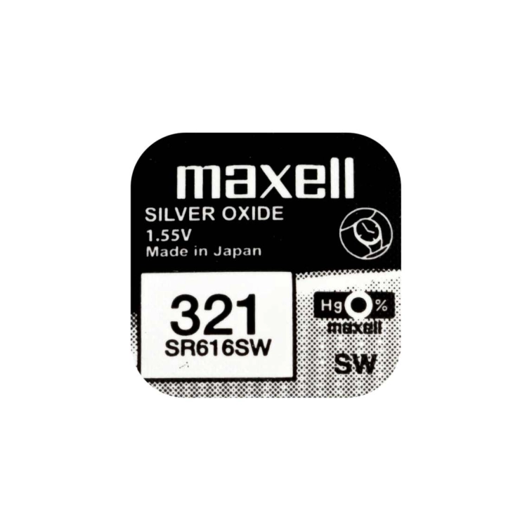 Batterie Maxell 321 SR616SW - Scatola da 10 | Delmax