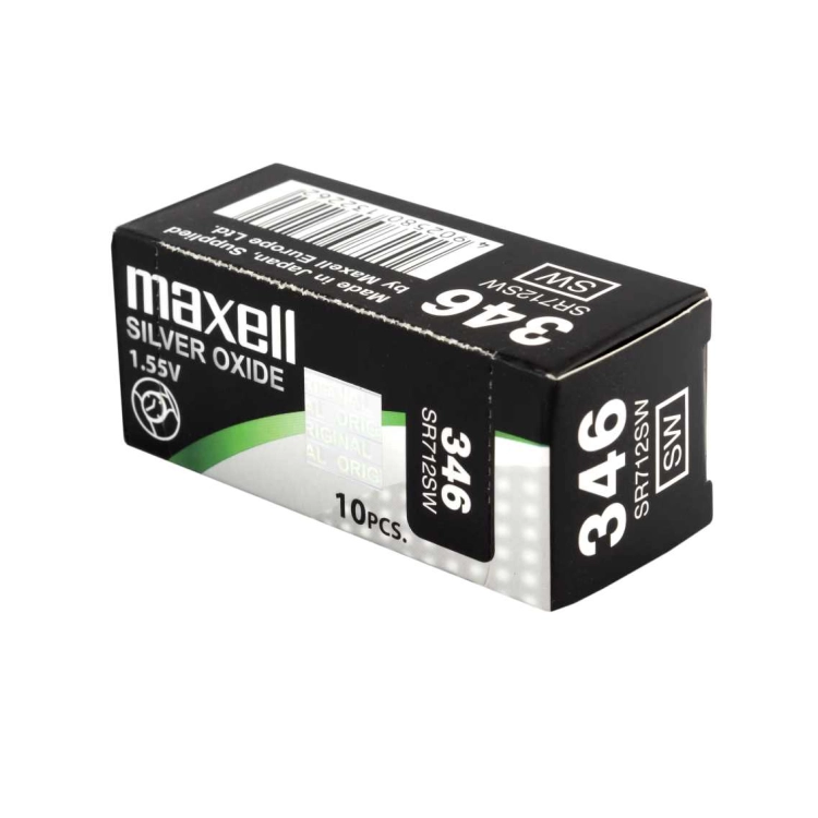 Batterie Maxell 346 SR712SW all’ossido d’argento da 1,55 V