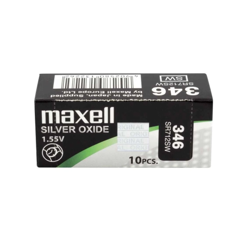 Batterie Maxell 346 SR712SW all’ossido d’argento da 1,55 V 2