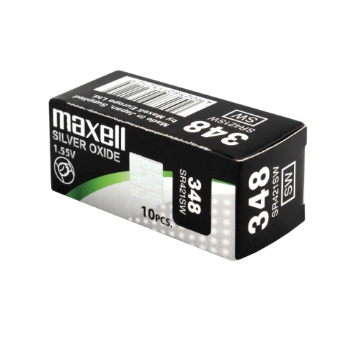 Batterie Maxell 348 SR421SW all’ossido d’argento da 1,55 V
