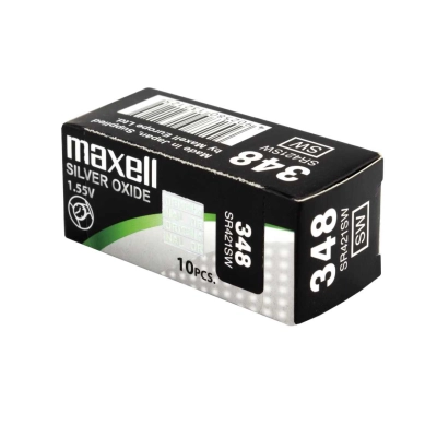 Batterie Maxell 348 SR421SW all’ossido d’argento da 1,55 V
