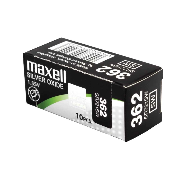 Batterie Maxell 362 SR721SW all’ossido d’argento da 1,55 V