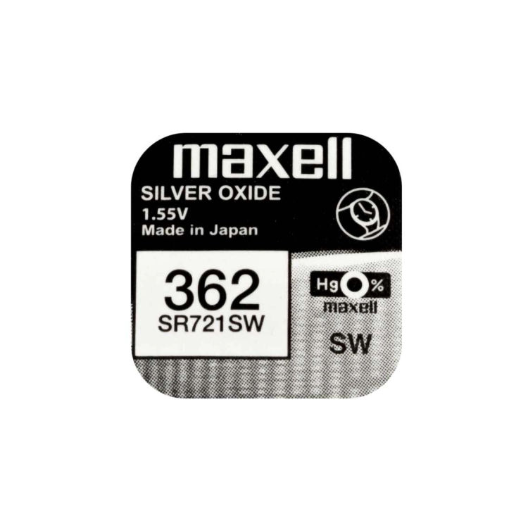 Batterie Maxell 362 SR721SW all’ossido d’argento da 1,55 V