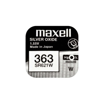 Batterie Maxell 363 SR621W all’ossido d’argento da 1,55 V