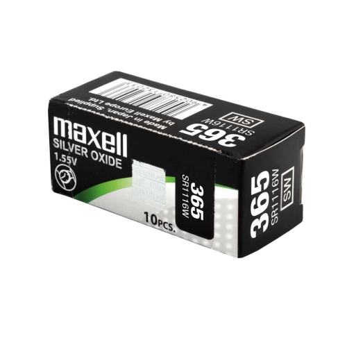 Batterie Maxell 365 SR1116W all’ossido d’argento da 1,55 V