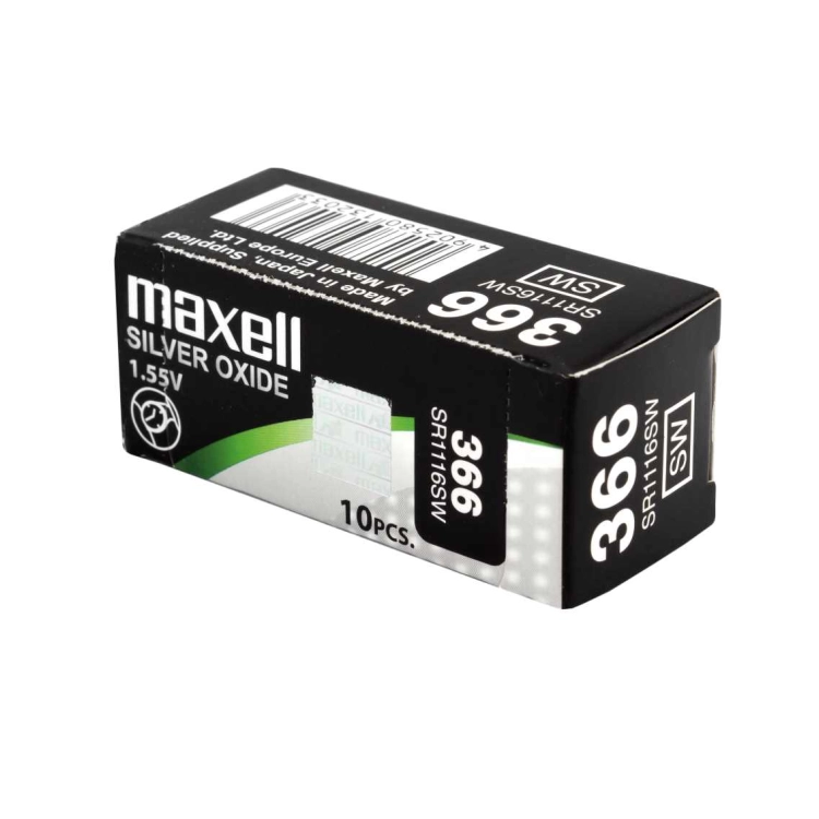 Batterie Maxell 366 SR1116SW all’ossido d’argento da 1,55 V