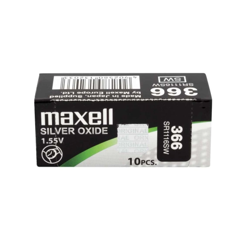 Batterie Maxell 366 SR1116SW all’ossido d’argento da 1,55 V 2