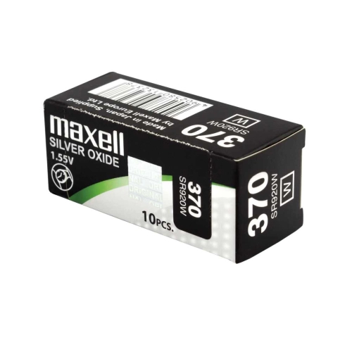 Batterie Maxell 370 SR920W all’ossido d’argento da 1,55 V
