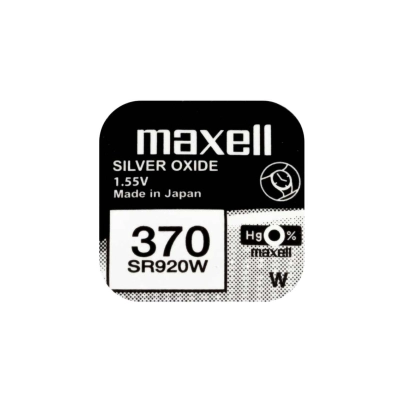 Batterie Maxell 370 SR920W all’ossido d’argento da 1,55 V