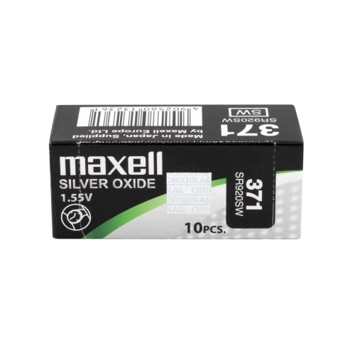 Batterie Maxell 371 SR920SW all’ossido d’argento da 1,55 V 2