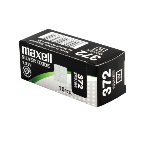 Batterie Maxell 372 SR916W all’ossido d’argento da 1,55 V