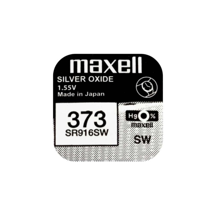 Batterie Maxell 373 SR916SW all’ossido d’argento da 1,55 V