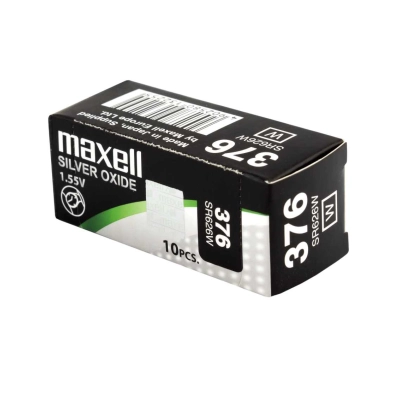 Batterie Maxell 376 SR626W all’ossido d’argento da 1,55 V