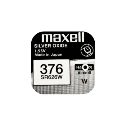 Batterie Maxell 376 SR626W all’ossido d’argento da 1,55 V