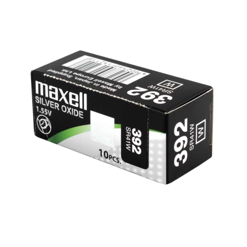Batterie Maxell 392 SR41W all’ossido d’argento da 1,55 V