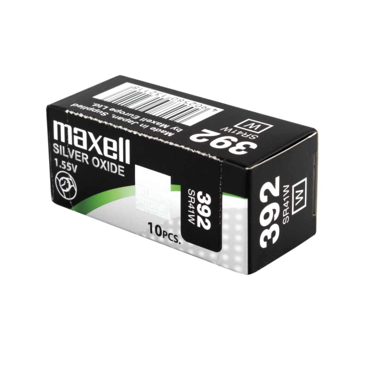 Batterie Maxell 392 SR41W all’ossido d’argento da 1,55 V