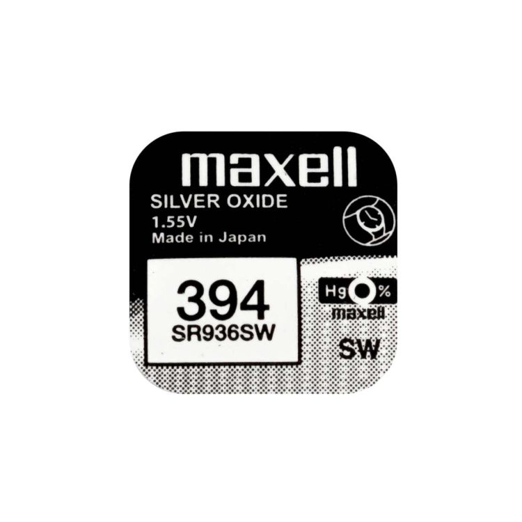 Batterie Maxell 394 SR936SW all’ossido d’argento da 1,55 V